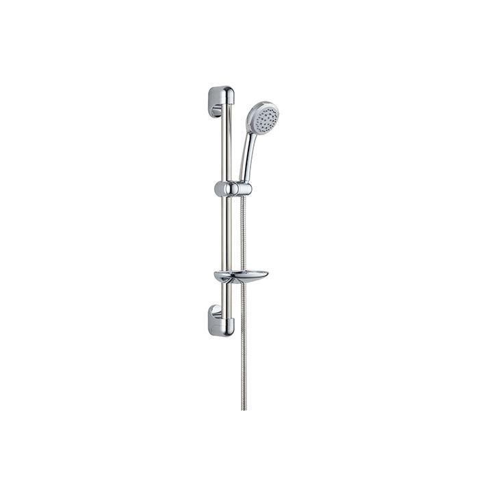 ROUSSEAU Barra de Ducha + Ducha de Mano Heko sin Grifo, 5 Chorros, Antical, Ahorro de Agua, Flexible 1.5m, Acero Inoxidable 60cm, Cromo ROUSSEAU Barra de Ducha + Ducha de Mano Heko sin Grifo, 5 Chorros, Antical, Ahorro de Agua, Flexible 1.5m, Acero Inoxidable 60cm, Cromo