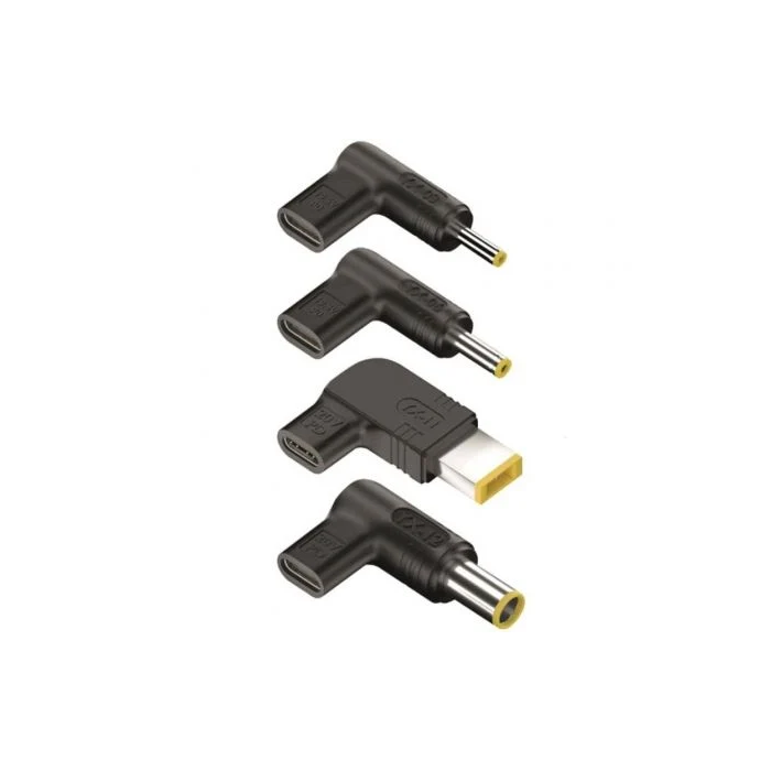 NGS Clavija USB Tipo C Pack 4 Unidades Compatible Lenovo, Adaptador Carga Rápida Power Delivery 100W Diseño en Ángulo Recto