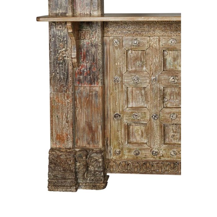 Mueble Bar Item Home DKD Home Decor Natural 66 x 247 x 158 cm 4