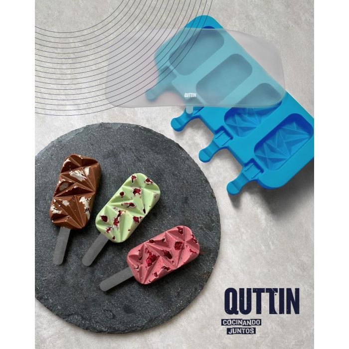 Molde 4 Helados Mini Silicona Quttin (24 Unidades) 2