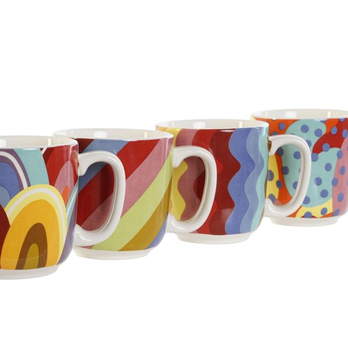 DKD Home Decor Bold 2023 Set de 4 Tazas de Café Multicolor Coral Dolomita Bambú 10 x 10.5 x 13 cm (180 ml) 1 DKD Home Decor Bold 2023 Set de 4 Tazas de Café Multicolor Coral Dolomita Bambú 10 x 10.5 x 13 cm (180 ml) 1
