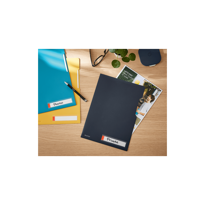 Dosier Angulo Recto Leitz Cosy Pp Reciclable Semi Opaco A4 Gris Pack De 3 1