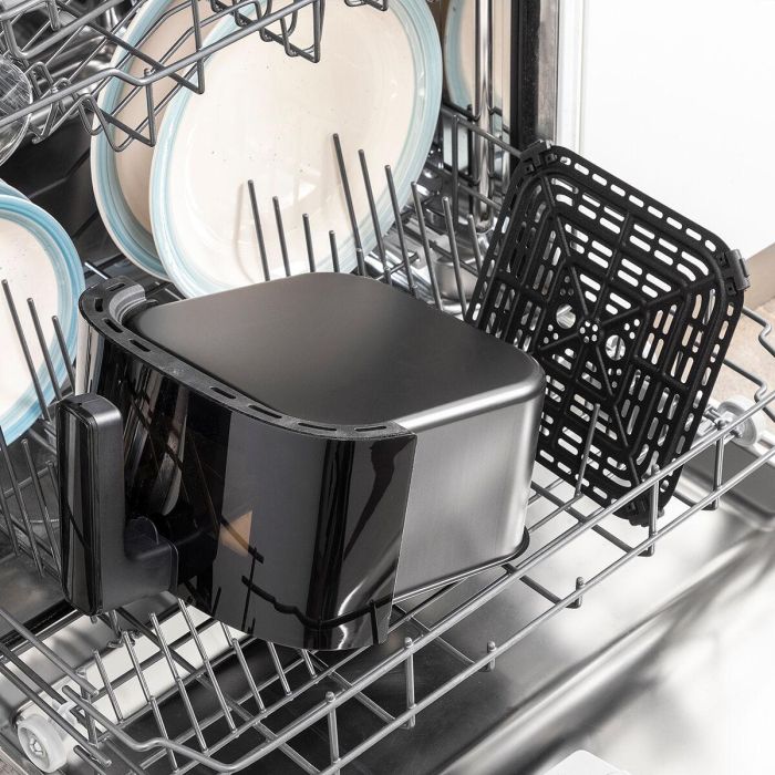 Freidora de Aire con Báscula InnovaGoods Fryinn Balance 5000 Negro 1500 W 5 L Acero Inoxidable 8