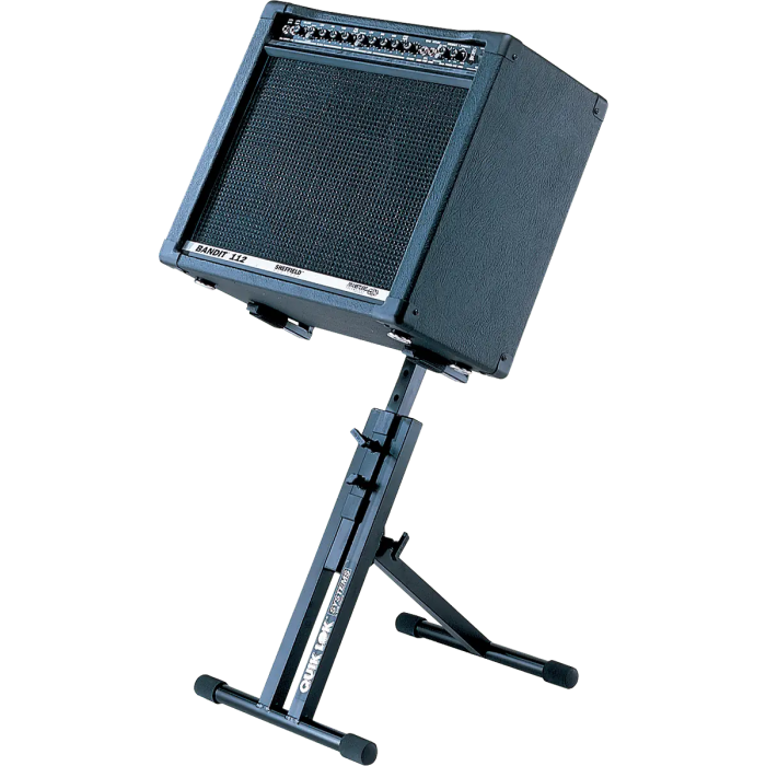 Quiklok Soporte Para Amplificador Negro De Acero Con 5 Posiciones De Altura Regulable Carga Máxima 27.10 Kg 1