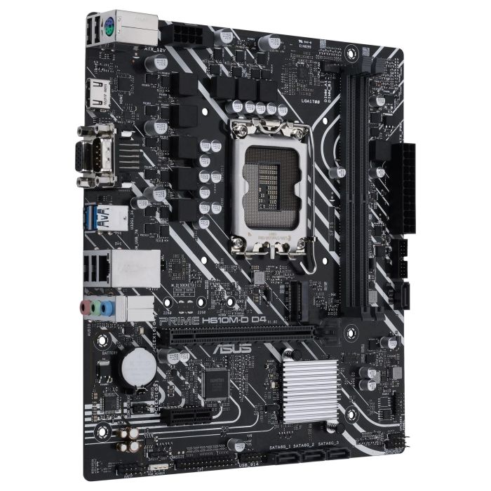 ASUS 90MB1A00-M0EAY0 Placa Base H610M-D D4 para Intel 1700, 2x DDR4, HDMI, M.2, PCIe 3.0, 4x SATA3, USB3.2 MATX 2