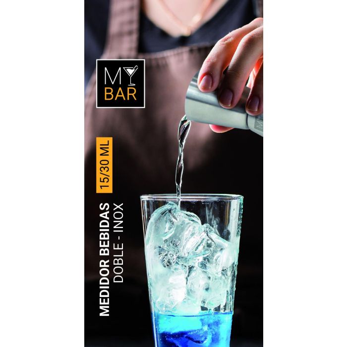 My Bar Medidor Doble para Bebidas de Acero Inoxidable 15/30 ml 11