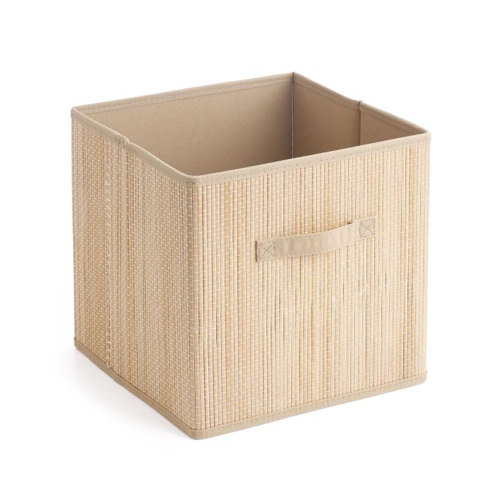 Confortime Cesta Ordenación Bambú/TNT 31x31x31 cm (12 Unidades) 5