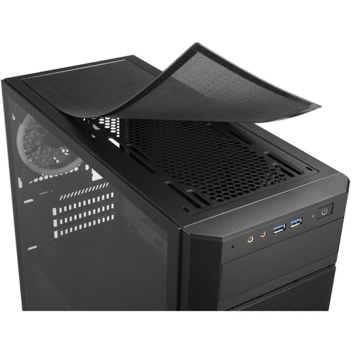 Sharkoon V1000 RGB Micro Torre Negra con 3 Ventiladores LED RGB 120mm Preinstalados, Caja PC Micro-ATX, GPU 40cm 8 Sharkoon V1000 RGB Micro Torre Negra con 3 Ventiladores LED RGB 120mm Preinstalados, Caja PC Micro-ATX, GPU 40cm 8