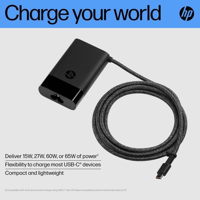HP Cargador Portátil USB-C 65W 15