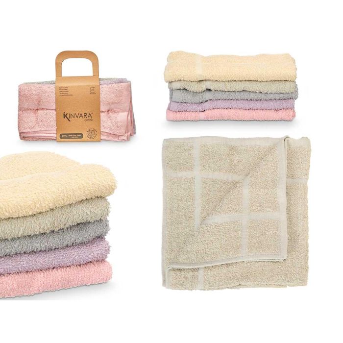 Paño De Cocina Algodon 400 Gr 50X50 Surt 5 Pastel Kinvara (40 Unidades) Paño De Cocina Algodon 400 Gr 50X50 Surt 5 Pastel Kinvara (40 Unidades)