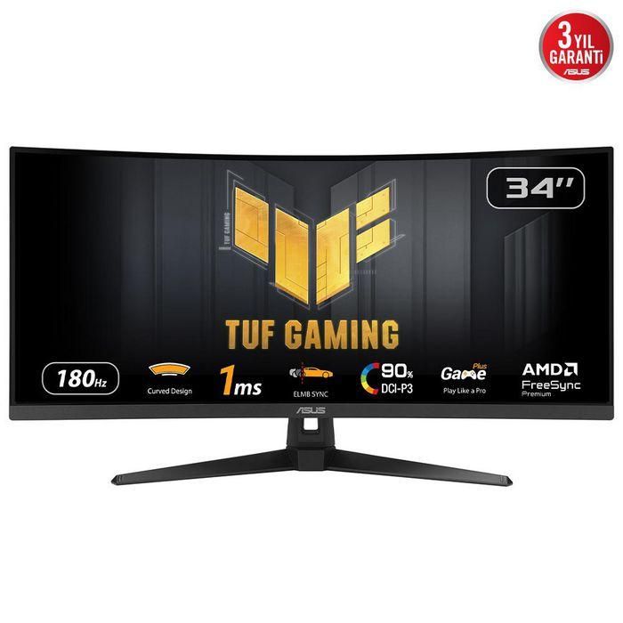 Asus Monitor Gaming TUF VG34VQ3B 34" UltraWide Quad HD 144Hz VA Curvo 1ms Negro 0 Asus Monitor Gaming TUF VG34VQ3B 34" UltraWide Quad HD 144Hz VA Curvo 1ms Negro 0