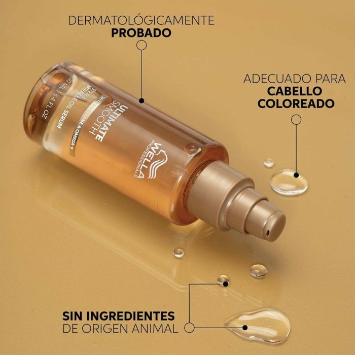 Wella Professionals Ultimate Smooth Miracle Oil Serum 100 ml - Control del encrespamiento, protección UV y calor, suavidad y brillo 6 Wella Professionals Ultimate Smooth Miracle Oil Serum 100 ml - Control del encrespamiento, protección UV y calor, suavidad y brillo 6