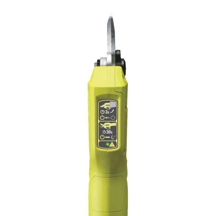 Podadora inalámbrica RYOBI ONE + 18V - SK5 Hojas japonesas de derivación cromadas de acero al carbono - Corte de 25 mm - Sin batería ni cargador 2 Podadora inalámbrica RYOBI ONE + 18V - SK5 Hojas japonesas de derivación cromadas de acero al carbono - Corte de 25 mm - Sin batería ni cargador 2