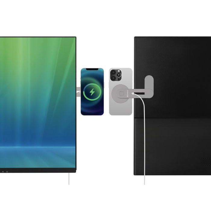 Sandberg ScreenMount Cargador Magnético Inalámbrico 15W para Smartphone, Fijación en Pantalla de Ordenador o Coche 2 Sandberg ScreenMount Cargador Magnético Inalámbrico 15W para Smartphone, Fijación en Pantalla de Ordenador o Coche 2