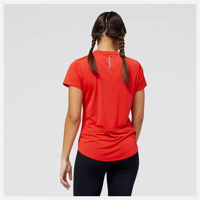 Camiseta de Manga Corta Mujer New Balance WT23222_TRD Rojo (XS)