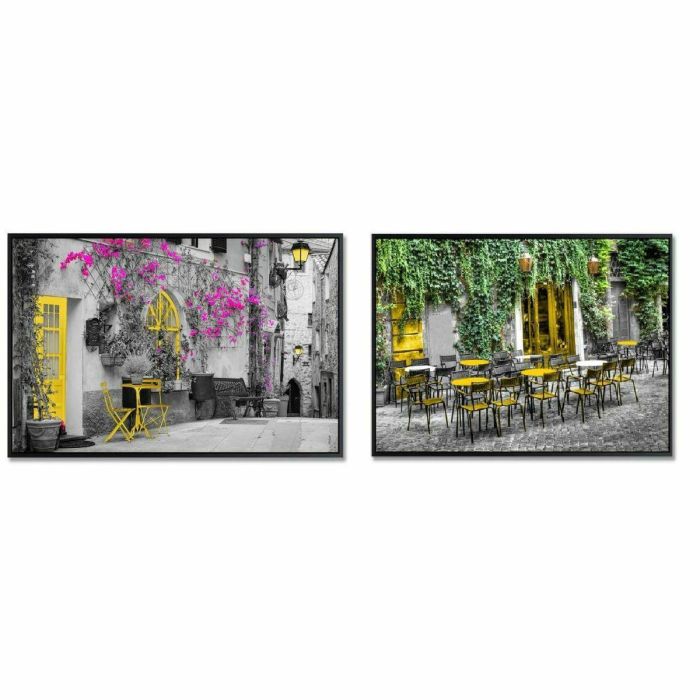 Cuadro Loft DKD Home Decor Dorado Negro 3.5 x 53 x 73 cm (2 Unidades) Cuadro Loft DKD Home Decor Dorado Negro 3.5 x 53 x 73 cm (2 Unidades)
