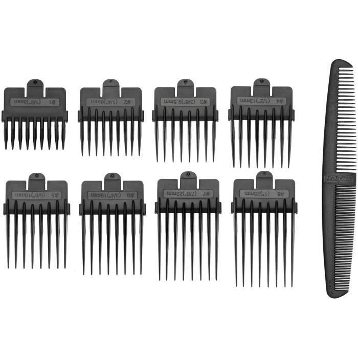 BABYLISS E756E - Cortapelos eléctrico con cable - Cuchillas XL de 45 mm - 9 alturas de corte - Limpieza rápida - Negro 2 BABYLISS E756E - Cortapelos eléctrico con cable - Cuchillas XL de 45 mm - 9 alturas de corte - Limpieza rápida - Negro 2