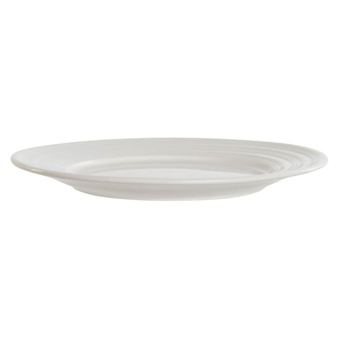 DKD Home Decor Plato Blanco Porcelana 19 x 2 x 19 cm Set de 4 Apto Microondas Lavavajillas 1