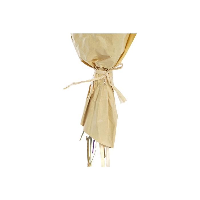 DKD Home Decor Ramo de Flor Seca Shabby Lila Amarillo 12x50x20 cm Pack de 12 Unidades 1