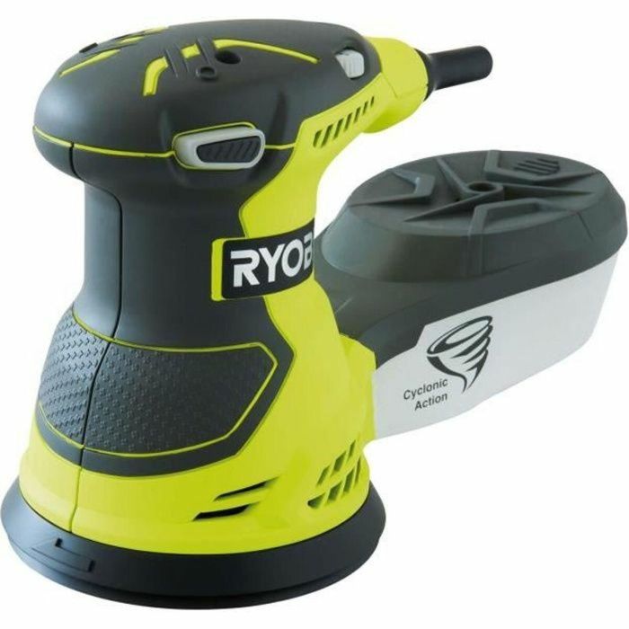 Lijadora excéntrica con cable Ryobi ROS300 300W 125 mm entregada con 5 hojas abrasivas