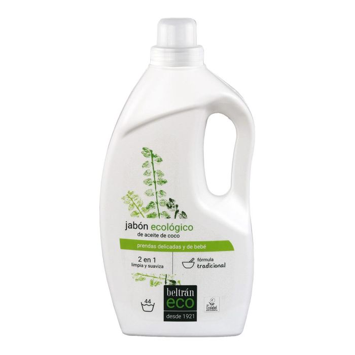Jabones Beltrán Jabón Líquido Ecológico con Aceite de Coco para Ropa Delicada, Bebé y Piel Sensible 1.5L (44 Lavados) 0 Jabones Beltrán Jabón Líquido Ecológico con Aceite de Coco para Ropa Delicada, Bebé y Piel Sensible 1.5L (44 Lavados) 0