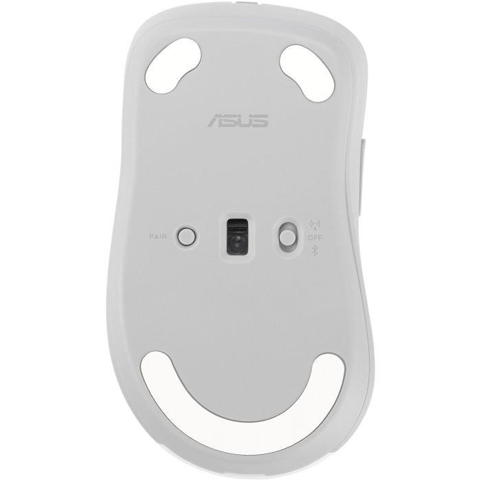 ASUS MD102 Ratón Inalámbrico Óptico, RF Wireless + Bluetooth, 1600 DPI, Silencioso, Derecho, Blanco 6