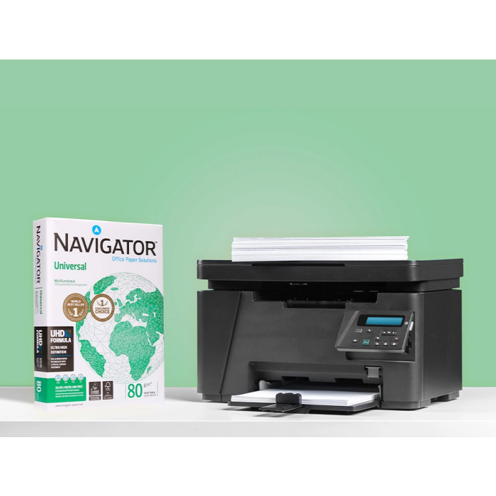 Navigator Papel Din A4 80 Gramos Paquete 500 Hojas | 100% Libre de Atascos, Calidad UHD, Blanco, Certificado Ecolabel y FSC 6 Navigator Papel Din A4 80 Gramos Paquete 500 Hojas | 100% Libre de Atascos, Calidad UHD, Blanco, Certificado Ecolabel y FSC 6
