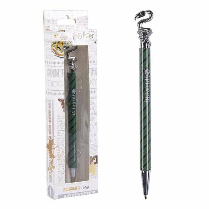 Cerdá Bolígrafo Harry Potter Slytherin Verde, 100% Plástico ABS. Artículo de papelería coleccionable para fans de la saga mágica Cerdá Bolígrafo Harry Potter Slytherin Verde, 100% Plástico ABS. Artículo de papelería coleccionable para fans de la saga mágica