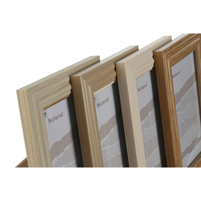 Marco de Fotos Home ESPRIT Multicolor Cristal Poliestireno 19,2 x 1,6 x 24,2 cm (4 Unidades) 2