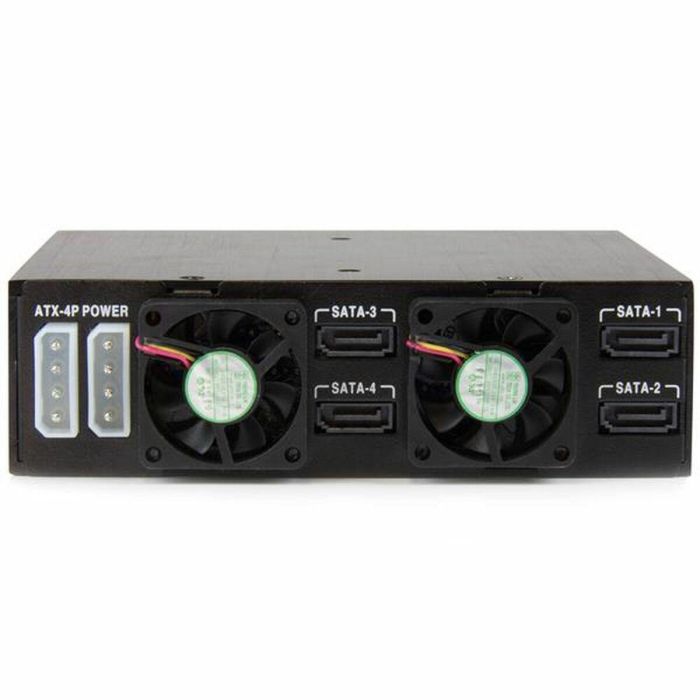 Rack Startech SATSASBP425 Negro Portátil 2,5" 4 Rack Startech SATSASBP425 Negro Portátil 2,5" 4