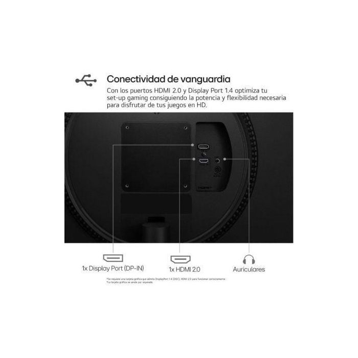 LG Monitor Gaming UltraGear 27GS60F-B 27" Full HD 180Hz IPS 1ms Negro 3 LG Monitor Gaming UltraGear 27GS60F-B 27" Full HD 180Hz IPS 1ms Negro 3