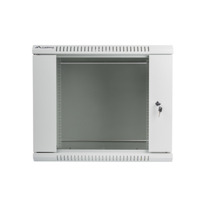 Lanberg WF01-6609-10S Armario Rack de Pared 9U Gris IP20, 60 kg Carga Máxima 1 Lanberg WF01-6609-10S Armario Rack de Pared 9U Gris IP20, 60 kg Carga Máxima 1