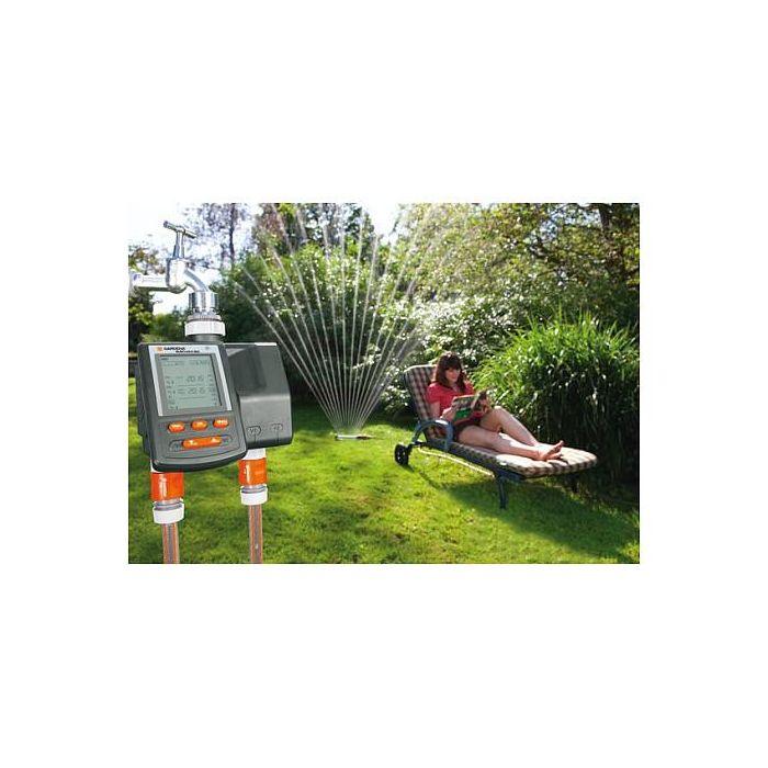 GARDENA 1874-20 Bewässerungssteuerung MultiControl duo - Temporizador de riego digital
