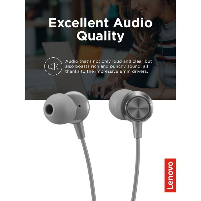 Auriculares con Micrófono Lenovo GXD1J77354 Gris 8