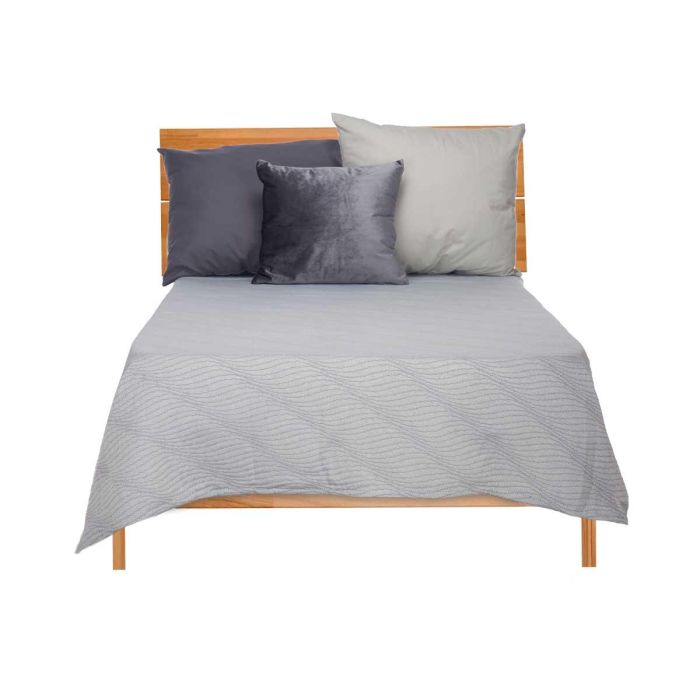 Colcha Cama Agua Gris 240X260Cm Giftdecor (4 Unidades) 1 Colcha Cama Agua Gris 240X260Cm Giftdecor (4 Unidades) 1