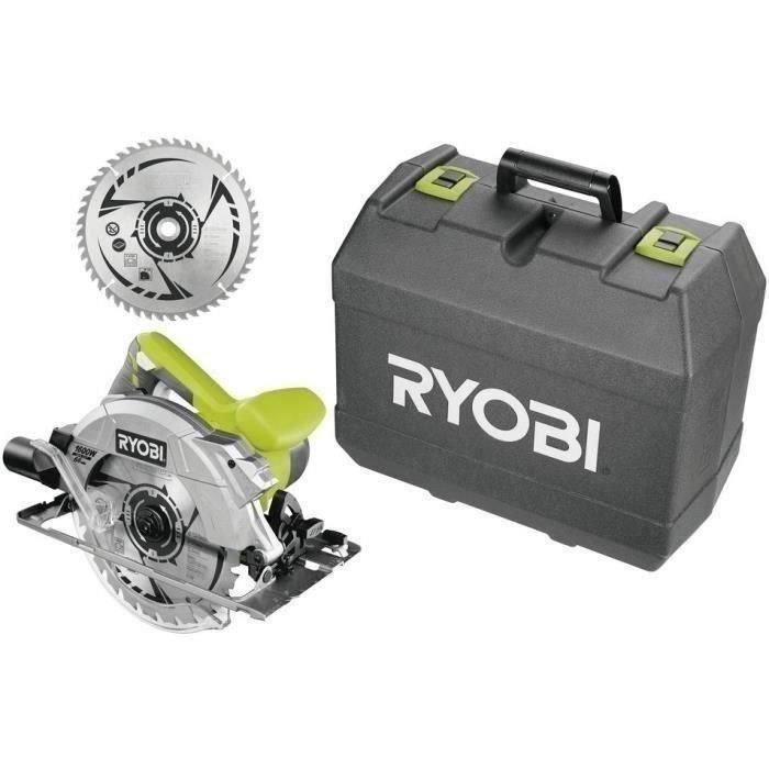 Sierra circular RYOBI de 1600 vatios + 2 hojas Sierra circular RYOBI de 1600 vatios + 2 hojas