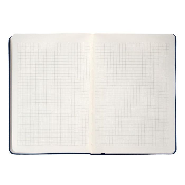 Cuaderno Con Gomilla Antartik Notes Tapa Dura A5 Hojas Cuadricula Azul Marino 100 Hojas 80 gr Fsc 7