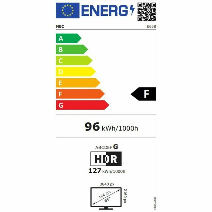 Monitor Videowall NEC 60005059 LED 4K Ultra HD 65" 65" 1