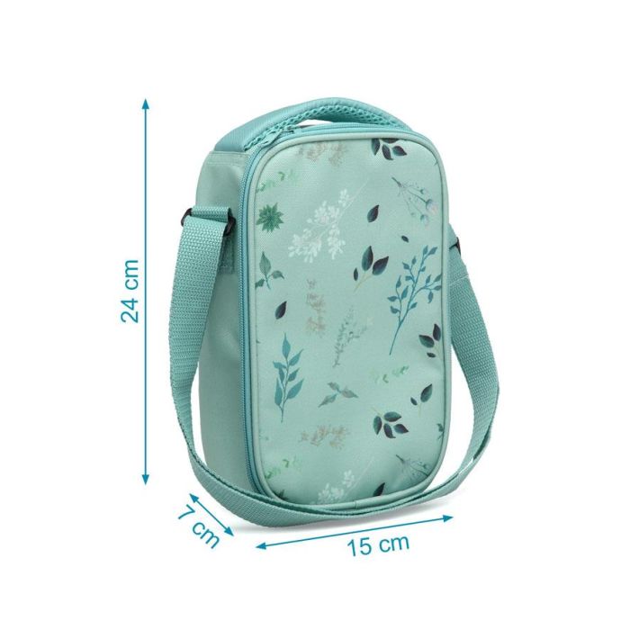 KioKids Bolso Merienda Salvia Bolsa Térmica para Niños +0 Meses con Bolsillo Interior y Capacidad 2.5L 2