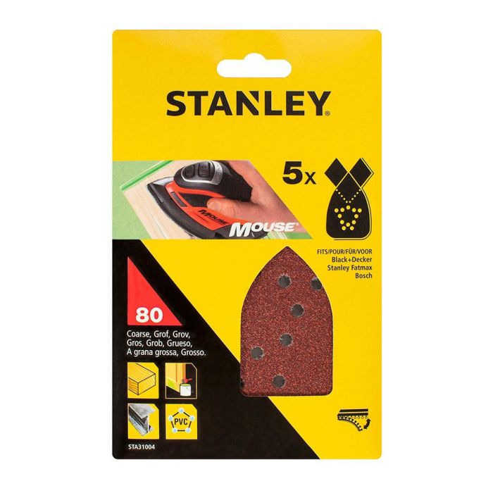 Hojas de lijadora de detalles mouse® 80 g - 5 unidades 1