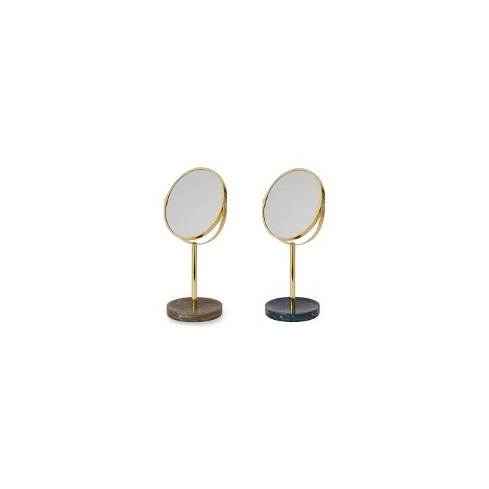 Espejo Glam DKD Home Decor Verde Oscuro Gris 13 x 32 x 18 cm (2 Unidades)