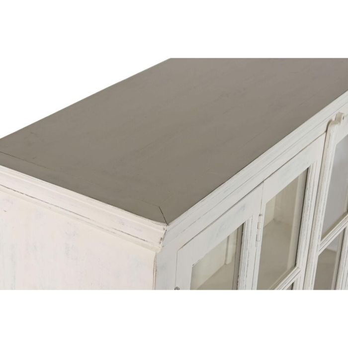 DKD Home Decor Vitrina Balines de Teca y Mango Blanca Decapé 270x43x244 cm con 8 Puertas y 6 Estanterías 4 DKD Home Decor Vitrina Balines de Teca y Mango Blanca Decapé 270x43x244 cm con 8 Puertas y 6 Estanterías 4
