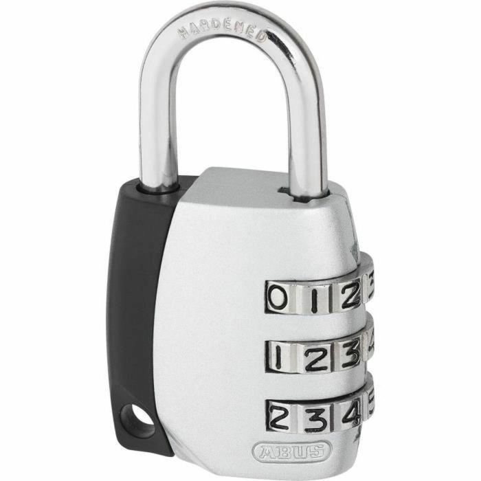 Abus Candado de combinación 155/30 B/DFNLI - Arco de acero - Código digital de tres dígitos personalizable 1
