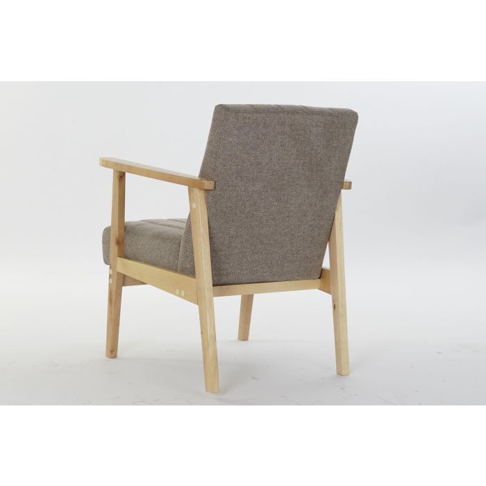 Sillon Sixties DKD Home Decor Beige Natural 68 x 81 x 63 cm 5 Sillon Sixties DKD Home Decor Beige Natural 68 x 81 x 63 cm 5