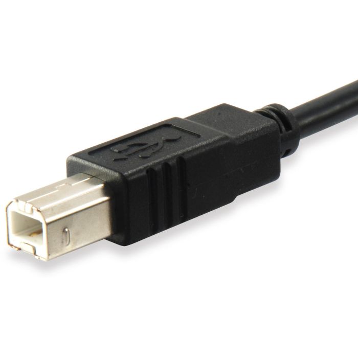 Equip USB Kabel 2.0 C-B St/St 1.00m schwarz Polybeutel 1
