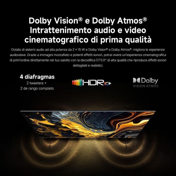 Smart TV Xiaomi ELA5730EU 4K Ultra HD QLED 85" 18