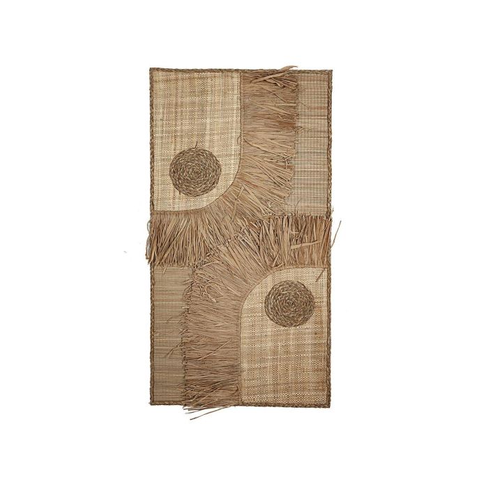 Decoración de Pared Romimex Natural Fibra vegetal 60 x 120 x 5 cm