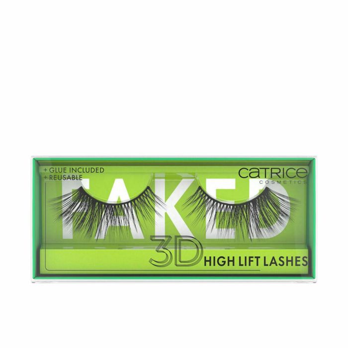 Catrice Pestañas Postizas 3D HIGHT LIFT Ultraligeras, Volumen Sobresaliente, Reutilizables, Veganas, Cruelty Free, con Pegamento 1 ud