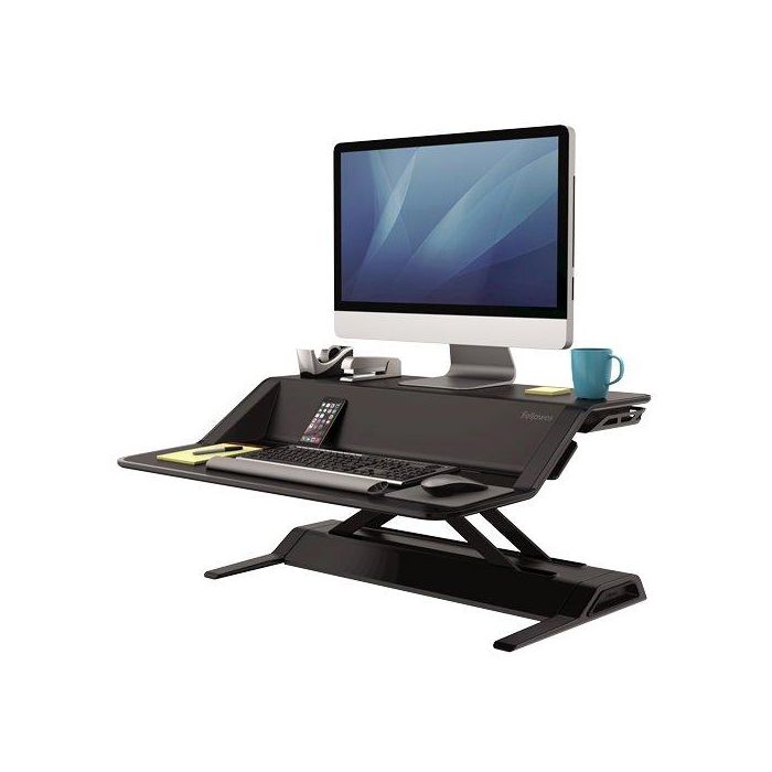 Soporte Monitor Fellowes Estacion De Trabajo Sit-Stand Lotus Negro