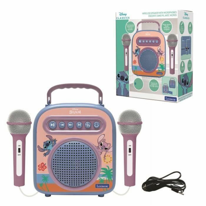 Lexibook LEX3380743111759 Altavoz Bluetooth Stitch con Micrófonos Lexibook LEX3380743111759 Altavoz Bluetooth Stitch con Micrófonos